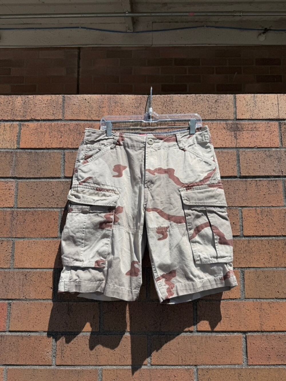 Y2K Matchstick Japan Desert Camo Vintage BDU Skate Cargo Shorts Hurley Billabong